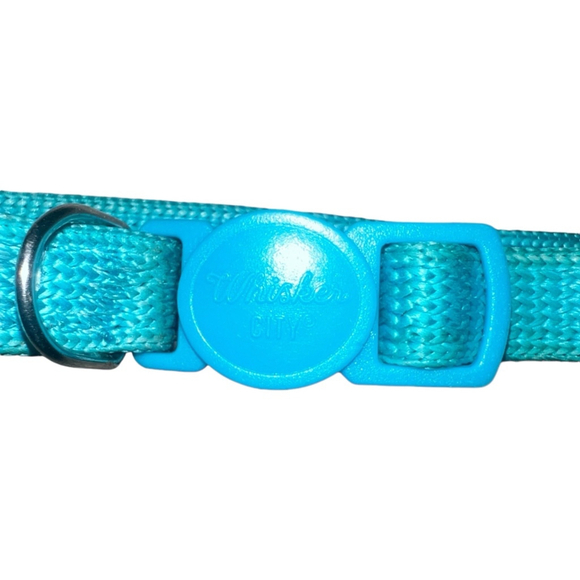 Unisex Whisker City Pet Collar Small Blue - Picture 2 of 2